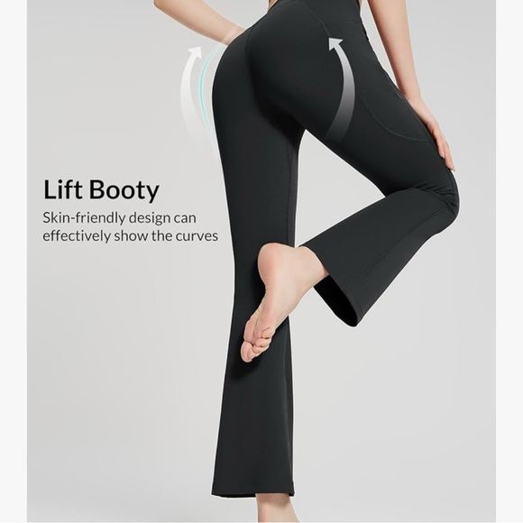 baleaf Women's Flare Leggings with Zipper Pockets - Picture 11 of 15